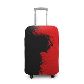 Чехол для чемодана 3D с принтом Blood Rage в Петрозаводске, 86% полиэфир, 14% спандекс | двустороннее нанесение принта, прорези для ручек и колес | blood | dark | killer | monster | zombie | зомби | кровь | монстр | нечисть