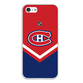 Чехол для iPhone 5/5S матовый с принтом Montreal Canadiens в Петрозаводске, Силикон | Область печати: задняя сторона чехла, без боковых панелей | america | canada | hockey | nhl | usa | америка | канада | канадиенс | лед | монреаль | нхл | сша | хоккей