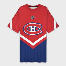 Платье-футболка 3D с принтом Montreal Canadiens в Петрозаводске,  |  | america | canada | hockey | nhl | usa | америка | канада | канадиенс | лед | монреаль | нхл | сша | хоккей