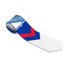 Галстук 3D с принтом New York Rangers в Петрозаводске, 100% полиэстер | Длина 148 см; Плотность 150-180 г/м2 | Тематика изображения на принте: america | canada | hockey | nhl | usa | америка | канада | лед | нхл | нью йорк | рейнджерс | сша | хоккей