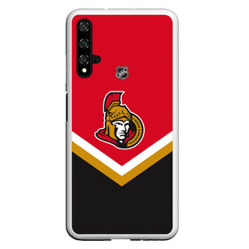 Чехол для Honor 20 с принтом Ottawa Senators в Петрозаводске, Силикон | Область печати: задняя сторона чехла, без боковых панелей | Тематика изображения на принте: america | canada | hockey | nhl | usa | америка | канада | лед | нхл | оттава | сенаторз | сша | хоккей