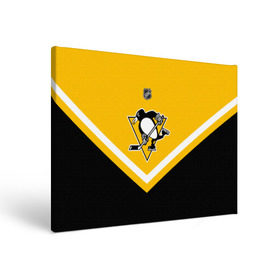 Холст прямоугольный с принтом Pittsburgh Penguins в Петрозаводске, 100% ПВХ |  | america | canada | hockey | nhl | usa | америка | канада | лед | нхл | пингвинз | питтсбург | сша | хоккей