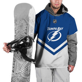 Накидка на куртку 3D с принтом Tampa Bay Lightning в Петрозаводске, 100% полиэстер |  | Тематика изображения на принте: america | canada | hockey | nhl | usa | америка | бэй | канада | лайтнинг | лед | нхл | сша | тампа | хоккей
