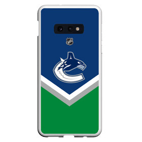 Чехол для Samsung S10E с принтом Vancouver Canucks в Петрозаводске, Силикон | Область печати: задняя сторона чехла, без боковых панелей | america | canada | hockey | nhl | usa | америка | ванкувер | канада | кэнакс | лед | нхл | сша | хоккей