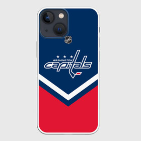 Чехол для iPhone 13 mini с принтом Washington Capitals в Петрозаводске,  |  | america | canada | hockey | nhl | usa | америка | вашингтон | канада | кэпиталз | лед | нхл | овечкин | сша | хоккей