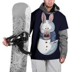 Накидка на куртку 3D с принтом Снэпчат кролик в Петрозаводске, 100% полиэстер |  | Тематика изображения на принте: snapchat | радуга | снеговик | снэпчат | уши | фильтр | язык
