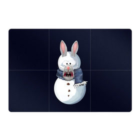 Магнитный плакат 3Х2 с принтом Снэпчат кролик в Петрозаводске, Полимерный материал с магнитным слоем | 6 деталей размером 9*9 см | Тематика изображения на принте: snapchat | радуга | снеговик | снэпчат | уши | фильтр | язык