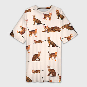 Платье-футболка 3D с принтом Котейки дольче 2 в Петрозаводске,  |  | dg | dolce | gabbana | габбана | дольче | киска | котенок | котик | кошечка | кошка