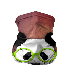 Бандана-труба 3D с принтом Панда в очках в Петрозаводске, 100% полиэстер, ткань с особыми свойствами — Activecool | плотность 150‒180 г/м2; хорошо тянется, но сохраняет форму | модные животные | панда | панда в очках | прикольные картинки