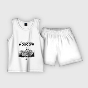Детская пижама с шортами хлопок с принтом Москва, ВДНХ в Петрозаводске,  |  | 