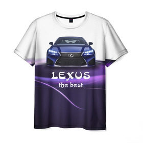 Мужская футболка 3D с принтом Lexus the best в Петрозаводске, 100% полиэфир | прямой крой, круглый вырез горловины, длина до линии бедер | lexus | авто | автомобиль | водитель | лексус | машина | тачка