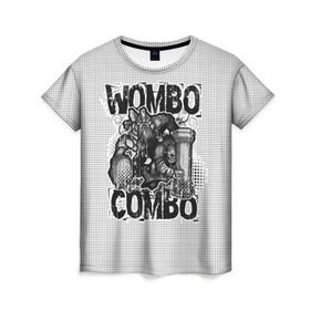 Женская футболка 3D с принтом Combo Wombo в Петрозаводске, 100% полиэфир ( синтетическое хлопкоподобное полотно) | прямой крой, круглый вырез горловины, длина до линии бедер | Тематика изображения на принте: combo | dota | earthshaker | game | tiny | вомбо | дота | игра | комбо | тини | шейкер