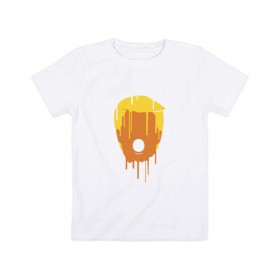 Детская футболка хлопок с принтом Дональд Трамп в Петрозаводске, 100% хлопок | круглый вырез горловины, полуприлегающий силуэт, длина до линии бедер | 
