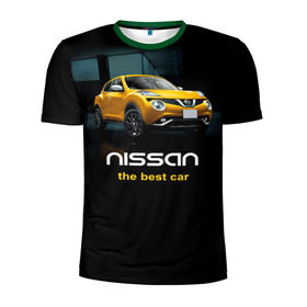 Мужская футболка 3D спортивная с принтом Nissan the best car в Петрозаводске, 100% полиэстер с улучшенными характеристиками | приталенный силуэт, круглая горловина, широкие плечи, сужается к линии бедра | nissan | авто | автомобиль | водитель | машина | ниссан | тачка
