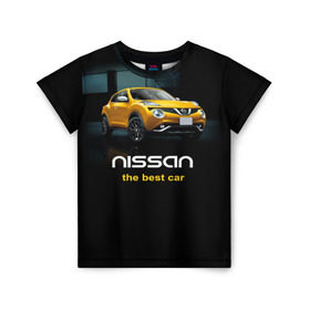 Детская футболка 3D с принтом Nissan the best car в Петрозаводске, 100% гипоаллергенный полиэфир | прямой крой, круглый вырез горловины, длина до линии бедер, чуть спущенное плечо, ткань немного тянется | nissan | авто | автомобиль | водитель | машина | ниссан | тачка