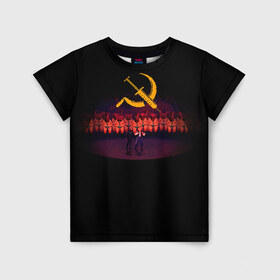 Детская футболка 3D с принтом Mother russia bleeds 2 в Петрозаводске, 100% гипоаллергенный полиэфир | прямой крой, круглый вырез горловины, длина до линии бедер, чуть спущенное плечо, ткань немного тянется | indie | mother russia bleeds | игра | игры | инди