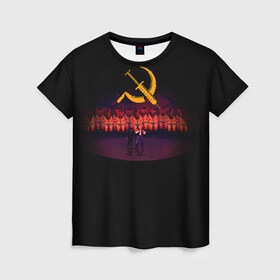 Женская футболка 3D с принтом Mother russia bleeds 2 в Петрозаводске, 100% полиэфир ( синтетическое хлопкоподобное полотно) | прямой крой, круглый вырез горловины, длина до линии бедер | indie | mother russia bleeds | игра | игры | инди