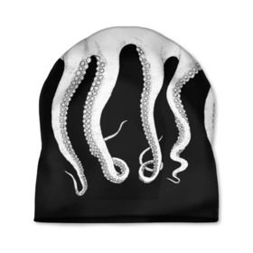 Шапка 3D с принтом Octopus в Петрозаводске, 100% полиэстер | универсальный размер, печать по всей поверхности изделия | octopus