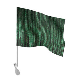 Флаг для автомобиля с принтом Матрица в Петрозаводске, 100% полиэстер | Размер: 30*21 см | атака | буквы | виртуальный мир | вирус | гаджет | девайс | иероглифы | интернет | компьютер | матрица | паутина | программист | сеть | символы | софт | хакер | цифры