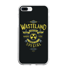 Чехол для iPhone 7Plus/8 Plus матовый с принтом Come to Wasteland в Петрозаводске, Силикон | Область печати: задняя сторона чехла, без боковых панелей | atom | bomb | boy | fallout | radioactive | vault | wasteland | атом | бой | бомба | волт | мальчик | радиация | фоллаут | ядерная