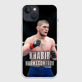 Чехол для iPhone 13 с принтом Хабиб Нурмагомедов в Петрозаводске,  |  | ufc | хабиб нурмагомедов