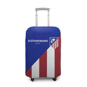 Чехол для чемодана 3D с принтом Атлетико Мадрид в Петрозаводске, 86% полиэфир, 14% спандекс | двустороннее нанесение принта, прорези для ручек и колес | atletico madrid | club | football | spanish | атлетико мадрид | испанский | клуб | футбольный