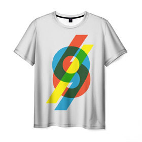Мужская футболка 3D с принтом 69 в Петрозаводске, 100% полиэфир | прямой крой, круглый вырез горловины, длина до линии бедер | math | number | retro | алгебра | математика | ностальгия | ретро | цифра | число