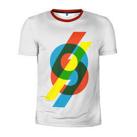 Мужская футболка 3D спортивная с принтом 69 в Петрозаводске, 100% полиэстер с улучшенными характеристиками | приталенный силуэт, круглая горловина, широкие плечи, сужается к линии бедра | math | number | retro | алгебра | математика | ностальгия | ретро | цифра | число