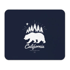 Коврик прямоугольный с принтом California Republic в Петрозаводске, натуральный каучук | размер 230 х 185 мм; запечатка лицевой стороны | america | bear | california | united states | usa | америка | калифорния | медведь | сша | штаты