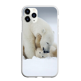 Чехол для iPhone 11 Pro матовый с принтом Идиллия в Петрозаводске, Силикон |  | айсберг | арктика | животные | лёд | медведи | природа | север | снег