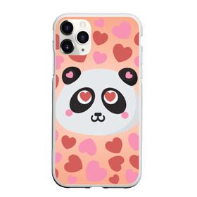 Чехол для iPhone 11 Pro Max матовый с принтом Влюбленная панда в Петрозаводске, Силикон |  | Тематика изображения на принте: любовь | панда | сердце