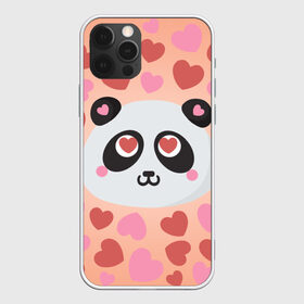 Чехол для iPhone 12 Pro Max с принтом Влюбленная панда в Петрозаводске, Силикон |  | любовь | панда | сердце
