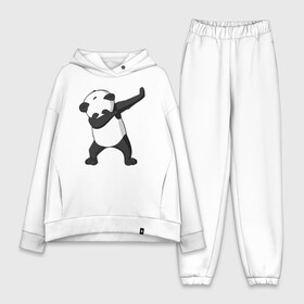 Женский костюм хлопок Oversize с принтом Panda dab в Петрозаводске,  |  | дэб | панда