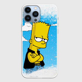 Чехол для iPhone 13 Pro Max с принтом Симпсоны новогодние 1 в Петрозаводске,  |  | simpsons | барт | барт симпсон | гомер | гомер симпсон | новый год | симпсоны | снег | снежинки