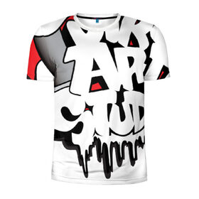 Мужская футболка 3D спортивная с принтом graffiti в Петрозаводске, 100% полиэстер с улучшенными характеристиками | приталенный силуэт, круглая горловина, широкие плечи, сужается к линии бедра | 