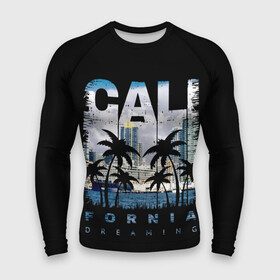 Мужской рашгард 3D с принтом Калифорния в Петрозаводске,  |  | america | beach | california state | los angeles | palm trees | sea | states | united | usa | америки | калифорния | лос анджелес | море | пальмы | пляж | соединенные | сша | штат | штаты