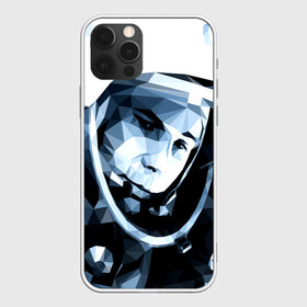 Чехол для iPhone 12 Pro с принтом Гагарин в Петрозаводске, силикон | область печати: задняя сторона чехла, без боковых панелей | поехали | полигоны | юрий