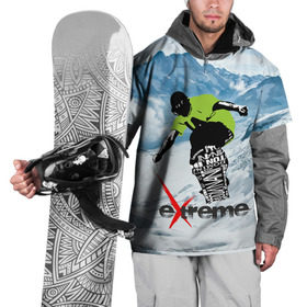Накидка на куртку 3D с принтом Extreme в Петрозаводске, 100% полиэстер |  | extreme | snowboard | сноуборд | экстрим