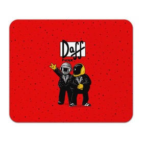 Коврик прямоугольный с принтом Daff Punk в Петрозаводске, натуральный каучук | размер 230 х 185 мм; запечатка лицевой стороны | Тематика изображения на принте: donut | homer | music | simpson | барт | гомер | музыка | пончик | симпсон