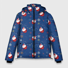 Мужская зимняя куртка 3D с принтом Рождество в Петрозаводске, верх — 100% полиэстер; подкладка — 100% полиэстер; утеплитель — 100% полиэстер | длина ниже бедра, свободный силуэт Оверсайз. Есть воротник-стойка, отстегивающийся капюшон и ветрозащитная планка. 

Боковые карманы с листочкой на кнопках и внутренний карман на молнии. | gifts | happy new year 2017 santa claus | santa | snow | snowman | winter | дед мороз | зима | подарки | с новым годом 2017 | санта | снег | снеговик