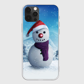 Чехол для iPhone 12 Pro Max с принтом Снеговик в Петрозаводске, Силикон |  | happy new year | блеск | ёлка | зима | игрушки. праздник | конфетти | новый год | подарки | снег