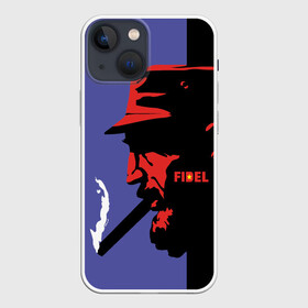Чехол для iPhone 13 mini с принтом Fidel в Петрозаводске,  |  | castro | che | fidel | guevara | гевара | кастро | фидель | че
