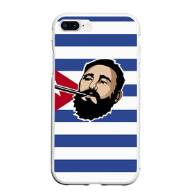 Чехол для iPhone 7Plus/8 Plus матовый с принтом Fidel Castro в Петрозаводске, Силикон | Область печати: задняя сторона чехла, без боковых панелей | castro | che | fidel | guevara | гевара | кастро | фидель | че