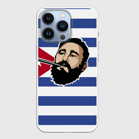 Чехол для iPhone 13 Pro с принтом Fidel Castro в Петрозаводске,  |  | castro | che | fidel | guevara | гевара | кастро | фидель | че