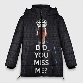 Женская зимняя куртка 3D с принтом Keep Calm & Miss Me в Петрозаводске, верх — 100% полиэстер; подкладка — 100% полиэстер; утеплитель — 100% полиэстер | длина ниже бедра, силуэт Оверсайз. Есть воротник-стойка, отстегивающийся капюшон и ветрозащитная планка. 

Боковые карманы с листочкой на кнопках и внутренний карман на молнии | holmes | sherlock | мориарти | профессор | холмс | шерлок