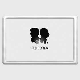 Магнит 45*70 с принтом Sherlock Edition в Петрозаводске, Пластик | Размер: 78*52 мм; Размер печати: 70*45 | doctor | holmes | sherlock | watson | ватсон | доктор | профессор | холмс | шерлок