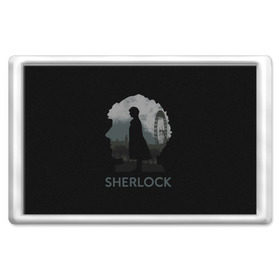 Магнит 45*70 с принтом Sherlock World в Петрозаводске, Пластик | Размер: 78*52 мм; Размер печати: 70*45 | doctor | holmes | холмс | шерлок