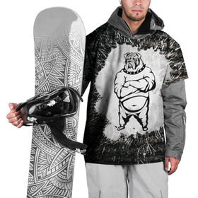 Накидка на куртку 3D с принтом Охранник бульдог Style в Петрозаводске, 100% полиэстер |  | Тематика изображения на принте: бульдог | качок | крутой | охрана | собака