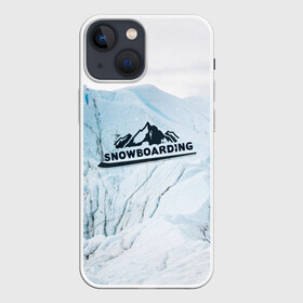 Чехол для iPhone 13 mini с принтом Snowboarding в Петрозаводске,  |  | extreme | snowboarding | sport | winter | горы | движение | приключения | снег | сноуборд | спорт | экстрим