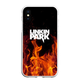 Чехол для iPhone XS Max матовый с принтом Linkin park в Петрозаводске, Силикон | Область печати: задняя сторона чехла, без боковых панелей | rok | линкин | музыка | парк | рок